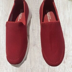 Skechers Vibrant Red Textile Sneakers
